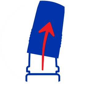 Odstráňte viečko - Uchopte viečko z oboch strán a miernym ťahom zložte